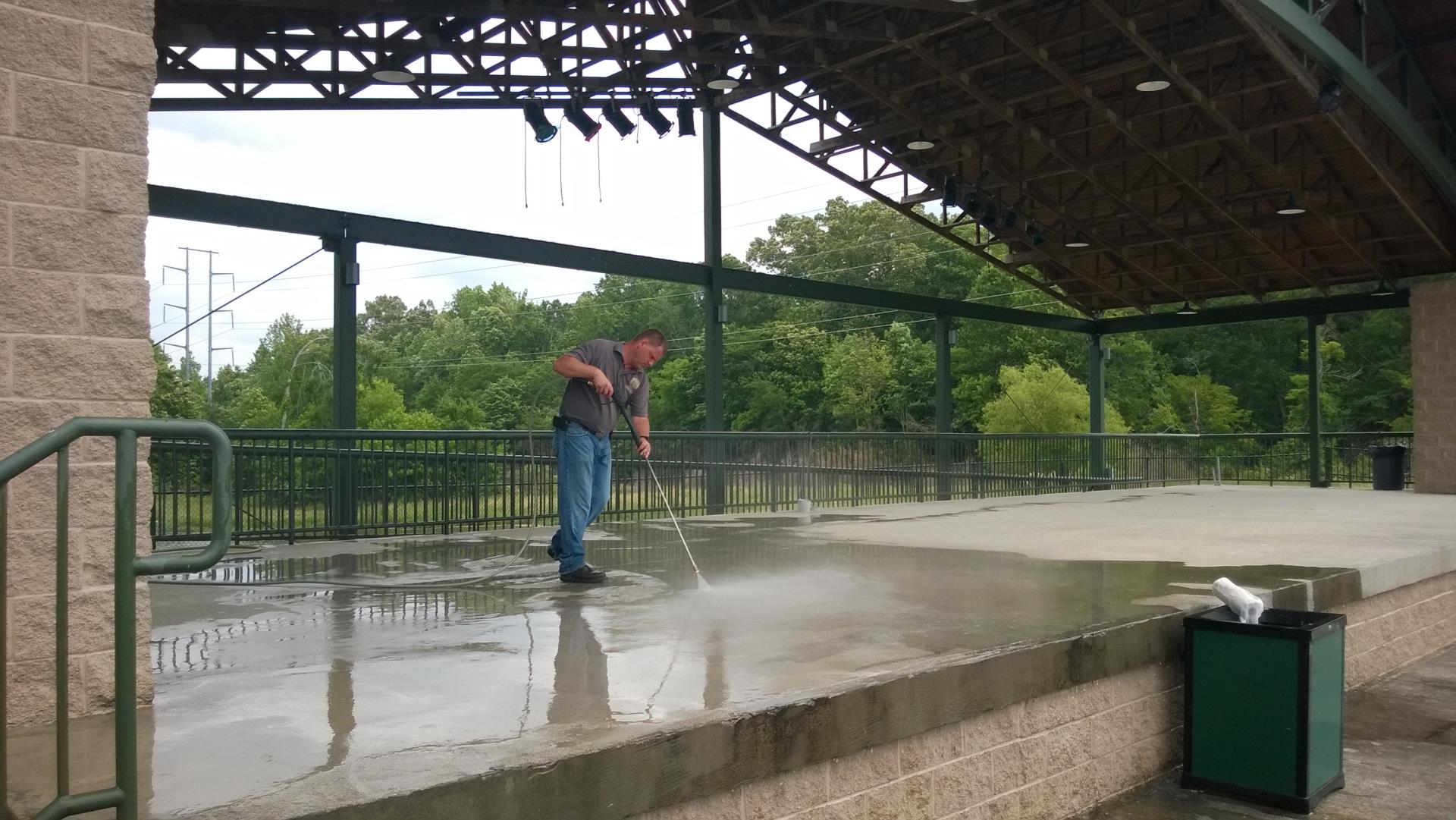 Pressure washing